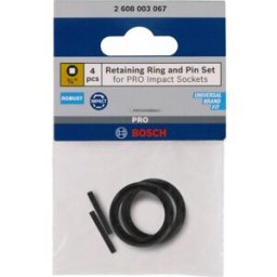 Bosch Retaining Ring and Pin Set for PRO Impact Socket, 3/4", 4 pces 2608003067