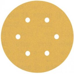 Bosch Feuille abrasive EXPERT C470 a 6 trous, 150 mm, G 180, 5 pieces 2608900818