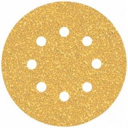 Bosch Feuille abrasive EXPERT C470 a 8 trous, 125 mm, G 40, 50 pieces 2608900908