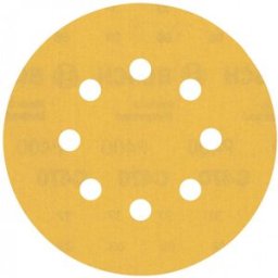 Bosch Feuille abrasive EXPERT C470 a 8 trous, 125 mm, G 400, 5 pieces 2608900811