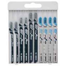 Bosch Cassette 10 lames de scie sauteuse Basic for Metal and Wood 260701063