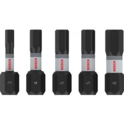 Bosch Embouts PRO H Impact, H3, H4, H5 (x2), H6, 25 mm, 5 pieces 2608521U59