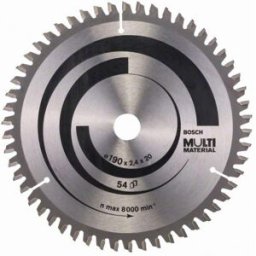 Bosch Lame de scie circulaire Multi Material 190 x 20/16 x 2,4 mm; 54 2608640508