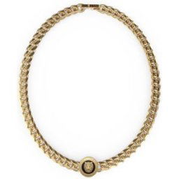 Guess Guess 21''Chain & 21Mm Lion Coin Necklace Métalliques Taille unique Male