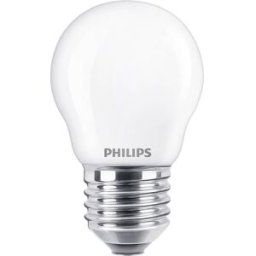 Philips LED 76391600 LED CEE F (A - G) E27 forme de goutte 4.3 W = 40 W blanc chaud (Ø x L) 4.5 cm x 8 cm 2 pc(s)