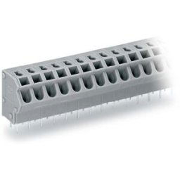 Bornier à ressort WAGO 254-456 1.50 mm² Nombre de pôles 6 gris 140 pc(s)