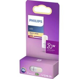 Philips LED 76791400 LED CEE F (A - G) GY6.35 culot à ergots 1.8 W = 20 W blanc chaud (Ø x L) 1.3 cm x 3.5 cm 1 pc(s)