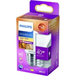 Philips LED 871951432449700 LED CEE D (A - G) E27 forme de goutte 3.4 W = 40 W blanc chaud (Ø x L) 45 mm x 78 mm 1 pc(s)