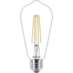 Philips LED 76303900 LED CEE F (A - G) E27 forme spéciale 4.3 W = 40 W blanc chaud (Ø x L) 6.4 cm x 14 cm 1 pc(s)