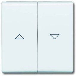 Busch-Jaeger Cache Interrupteur pour stores Allwetter 44 (IP44) blanc, blanc pur (RAL 9010) 2CKA001731A1650 1 pc(s)