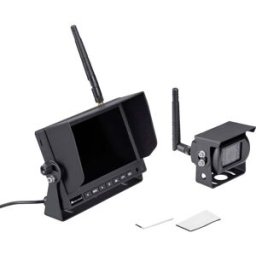 Midland Truck Guardian PRO Système de recul vidéo sans fil 4 entrées caméra, lignes de guidage, éclairage IR supplémentaire, microphone intégré montage fixe,