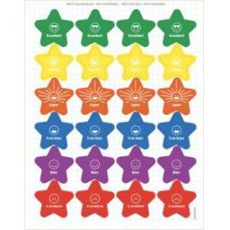 Pochette de 12 feuilles de gommettes enlevables Apli Kids motivation