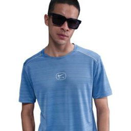 Nike Air Run T-Shirt Mens Bleu S Male