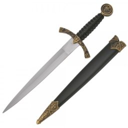 Dague médiévale catholique chevalier 31cm