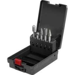 TOOLCRAFT TO-9913158 Fraise sur tige Dimension produit, Ø 10 mm Diamètre de tige 6 mm 5 pièces