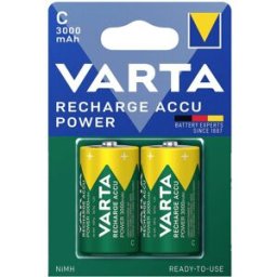 Varta RECH.AC.Power C3000mAh BLI2 Pile rechargeable LR14 (C) NiMH 3000 mAh 1.2 V 2 pc(s)