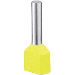 Embout double dextrémité de câble Phoenix Contact AI-TWIN 2X 6 -14 YE 3201013 6 mm² x 14 mm partiellement isolé jaune 100 pc(s)