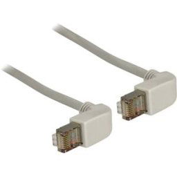Delock 83510 RJ45 Câble réseau, câble patch CAT 5e S/FTP 0.50 m gris 1 pc(s)