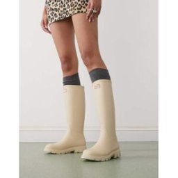 Hunter - Downpour - Bottes hautes en caoutchouc - Beige-Gris Gris 42 female