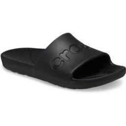 Crocs Logo Slides Adults Noir 4 (37-38) Unisex