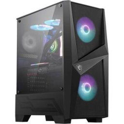 Tour midi MSI MAG FORGE 100R Boîtier PC noir, transparent
