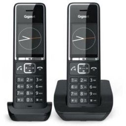 Siemens Gigaset comfort 550 duo téléphone téléphone dect identification de l'appelant noir
