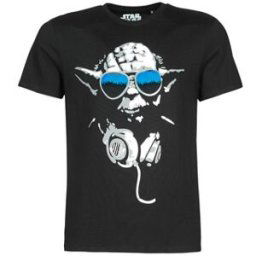 T-shirt Yurban STAR WARS DJ YODA COOL Noir EU XXL hommes