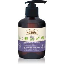 Green Pharmacy Sage & Thyme Face Wash gel nettoyant doux pour peaux sujettes aux irritations 270 ml