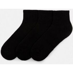 Pull&Bear Lot 3 Paires De Socquettes Noires Noir L(43-46) male
