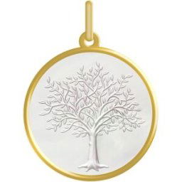 Maison de la Médaille Médaille Arbre de vie Princier - Or jaune 18ct & nacre