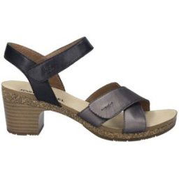Sandales Josef Seibel SANDALE GRACE-01 CUIR GRIS-NOIR Gris