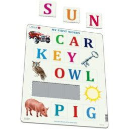 Larsen Puzzle Cadre - My First Words (en Anglais)