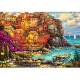 Grafika Chuck Pinson - A Beautiful Day at Cinque Terre