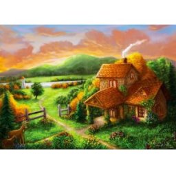 Enjoy Puzzle Cottage at Dusk