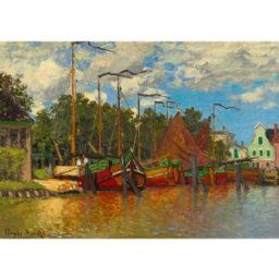 Bluebird Puzzle Claude Monet - Boats at Zaandam, 1871