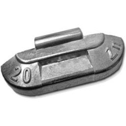 PROVAC - Masse jante tôle à bord plat zinc 5g - boite de 100 pcs - 184/5G