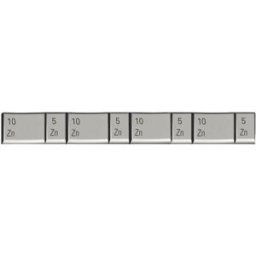 PROVAC - Masse adhésive jante tôle 60g - boite de 100 pcs - 98SILVER