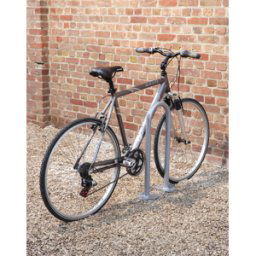 MOTTEZ - 2 range vélos platine - Rond 42xH70cm tube Ø40mm - B143C2RON