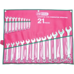 KS TOOLS - Jeu de 21 clés mixtes métriques - en trousse - 922.0048