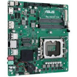 Asustek Computer Pro H610T D4-CSM Carte mère Socket (PC) Intel® 1700 Facteur de forme (détails) Mini-ITX Chipset de la carte mère Intel® H610