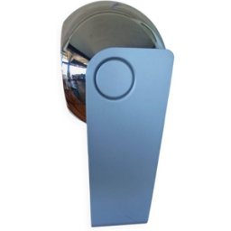 Lampe eye ball massive argent 18x18x33