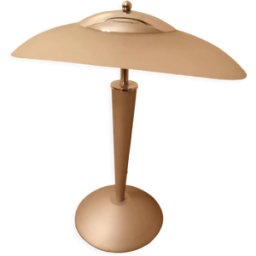 Lampe de bureau Unilux cristal années 90 argent 20x20x46