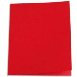 Paquet de 100 chemises 1er prix - carte recyclée 180 grammes - coloris rouge