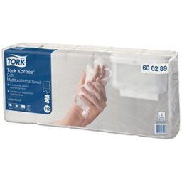 Essuie-mains doux Xpress H2 Tork - 600289 - double épaisseur - pliage enchevêtré - lot de 3 x 7 paquets de 110 feuilles
