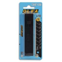 Etui de 10 lames pour cutter Olfa L1/Green - lame de 18 mm