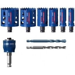 Bosch Coffret de 9 scies trépans EXPERT Tough Material, 22/25/35/51/60/68 mm 2608900445