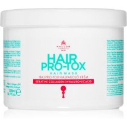 Kallos Hair Pro-Tox masque pour cheveux fragiles et abîmés à l'huile de coco, acide hyaluronique et collagène 500 ml