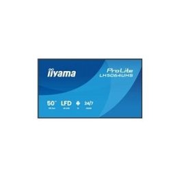 IIYAMA ProLite LH5064UHS-B1AG 50 ecran LCD retro-eclaire par LED - 4K - pour signalisation numerique