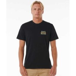 Rip Curl T-shirt à manches courtes Down The Line Black XS male