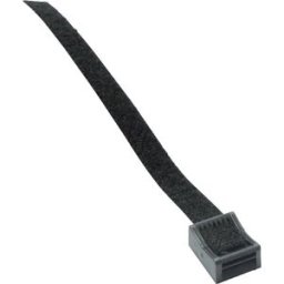 Hebotec Embase auto-agrippante pour grouper, avec embase, à visser partie velours et partie agrippante (l x H) 20 mm x 180 mm noir 1 pc(s)